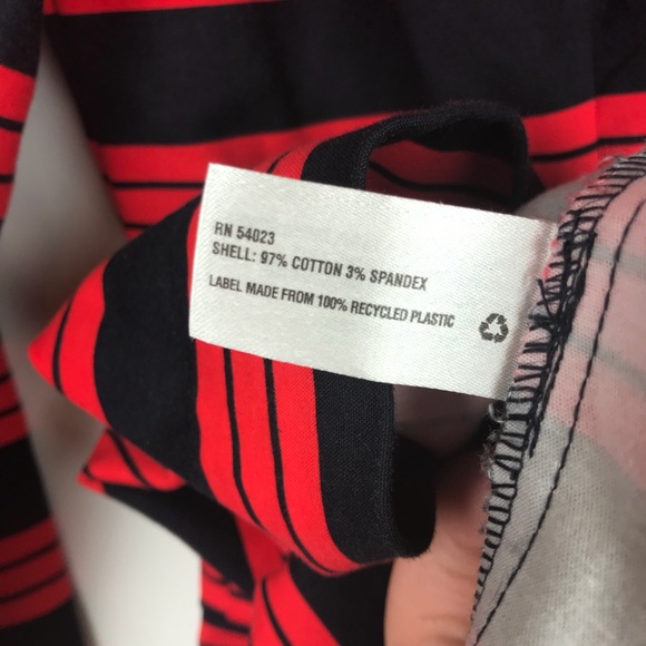 Gap Navy and Red Fit n Flare 3/4 Sleeve Pockets - Picture 7 of 8